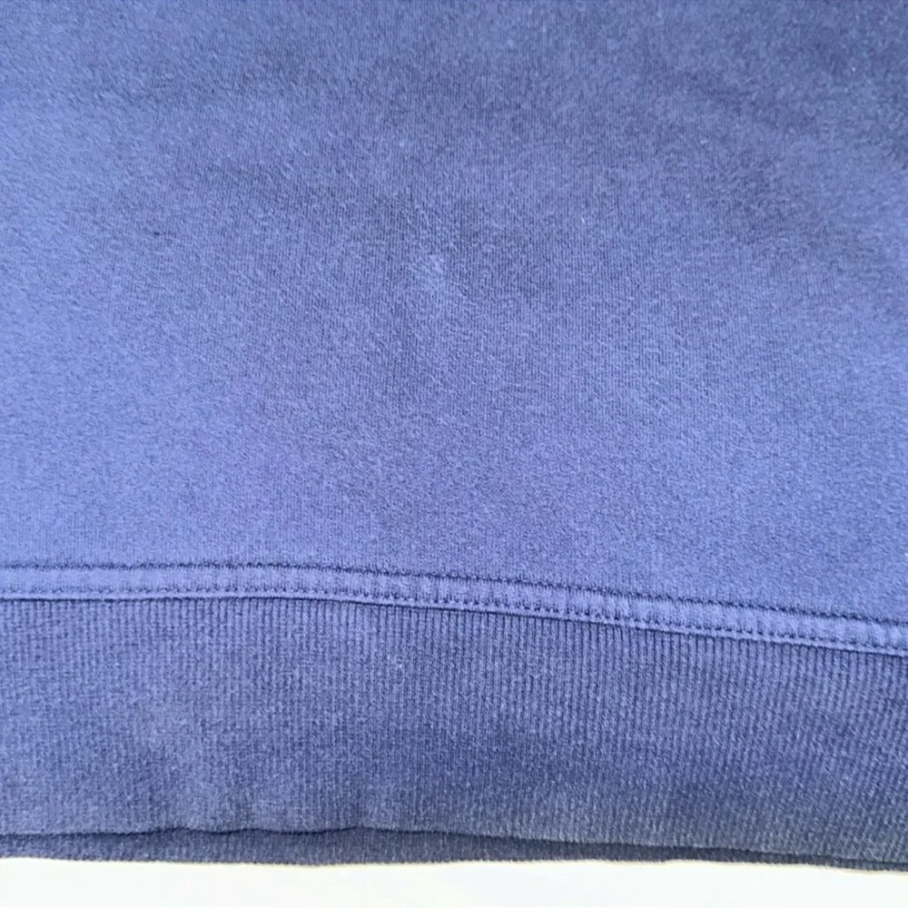 adidas S Navy Black Burgundy Trefoil Crewneck Cotton Pullover